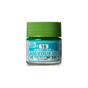 H16 Aqueous Gloss Acrylic Yellow Green Paint