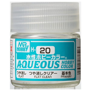 H20 Aqueous Flat Acrylic Clear Paint