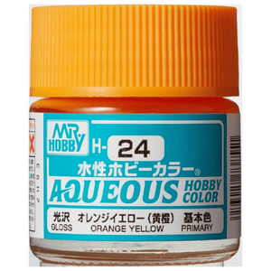 H24 Aqueous Gloss Acrylic Orange Yellow Paint