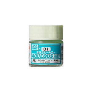 H31 Aqueous Gloss Acrylic White Green Paint