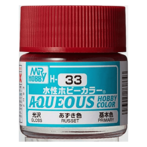 H33 Aqueous Gloss Acrylic Russet Paint