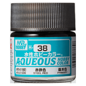 H38 Aqueous Metallic Gloss Acrylic Steel Red Paint