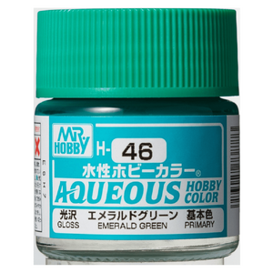 H46 Aqueous Gloss Acrylic Emerald Green Paint