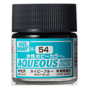 H54 Aqueous Semi-Gloss Navy Blue Paint