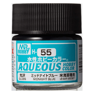 H55 Aqueous Gloss Acrylic Midnight Blue Paint