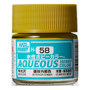 H58 Aqueous Semi-Gloss Interior Green Paint