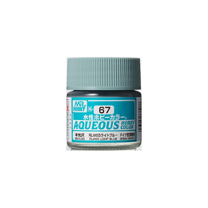 H67 Aqueous Semi-Gloss Acrylic RLM65 Light Blue Paint