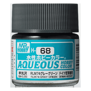 H68 Aqueous Semi-Gloss Acrylic RLM74 Dark Gray Paint