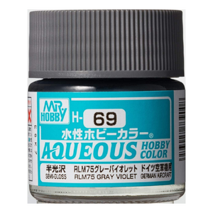 H69 Aqueous Semi-Gloss Acrylic RLM75 Gray Violet Paint
