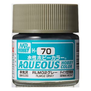 H70 Aqueous Semi-Gloss Acrylic RLM02 Gray Paint