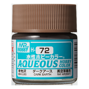 H72 Aqueous Semi-Gloss Acrylic  Dark Earth Paint