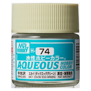 H74 Aqueous Semi-Gloss Acrylic Sky Duck Egg Green Paint