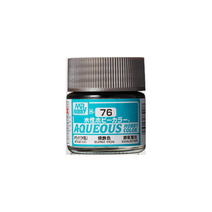 H76 Aqueous Metalic Gloss Acrylic Burnt Iron Paint
