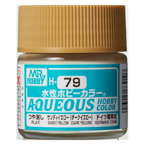 H79 Aqueous Semi-Gloss Acrylic Sandy Yellow Dark Yellow Paint