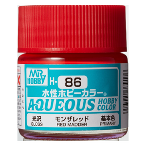 H86 Aqueous Gloss Acrylic Red Madder Paint