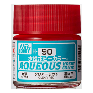 H90 Aqueous Gloss Acrylic Clear Red Paint
