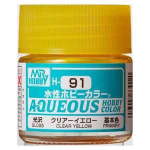H91 Aqueous Gloss Acrylic Clear Yellow Paint