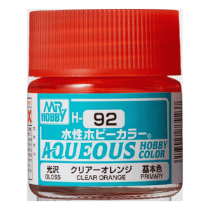 H92 Aqueous Gloss Acrylic  Clear Orange Paint