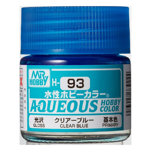 H93 Aqueous Gloss Acrylic Clear Blue Paint