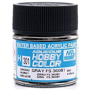 Mr Hobby H301 Aqueous Semi Gloss Grey FS36081 Acrylic Paint