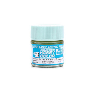 H314 Aqueous Semi Gloss Blue FS35622 Acrylic Paint 10mL