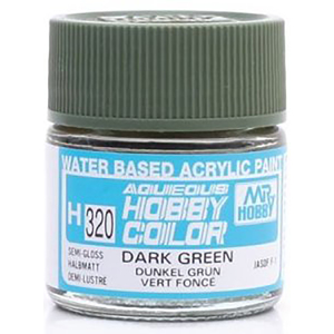 Mr Hobby H320 Aqueous Semi Gloss Dark Green Acrylic Paint