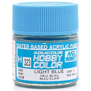 Mr Hobby H323 Aqueous Gloss Light Blue Acrylic Paint