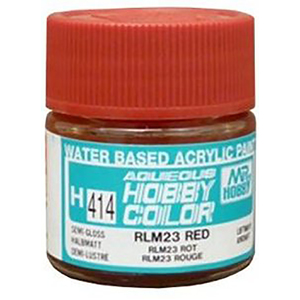Mr Hobby Aqueous H414 Semi Gl RLM 23 Red  Acrylic Paint
