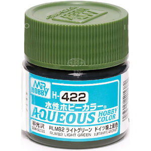 H422 Aqueous Light Green Semi Gloss Acrylic Paint 10ml