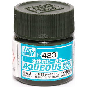 H423 Aqueous Dark Green Semi Gloss Paint 10ml