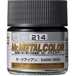 MC214 Mr.Metal Dark Iron Lacquer Paint 10ml
