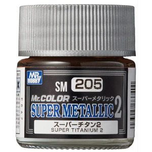 Mr Hobby SM205 Mr Super Metallic Titanium Paint 10ml