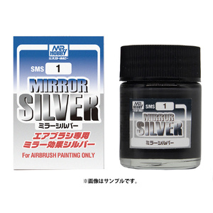 Mr Hobby SMS1 Mirror Silver 18mL Acrylic Resin Paint