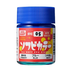 Mr Hobby SVC05 Soft Vinyl Color Matt Blue Water-Based Paint 18mL