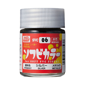 Mr Hobby Gunze Soft Vinyl Color Silver 18ml - SVC06 