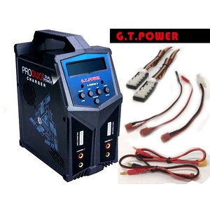 G.T. Power Duo 80W X2 Dual AC DC 7A LiPo LiHV NiMH RC Battery Balance Charger #GT X2 Charger