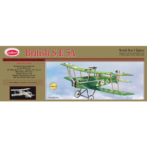 Guillows British S.E.5A Balsa Bi-Plane