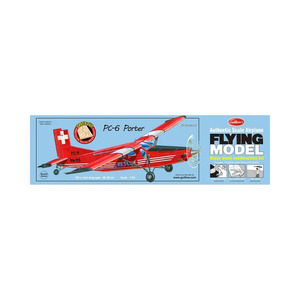 Guillows PC-6 Porter 1:24 Scale Laser Cut Balsa Model Kit, 662mm