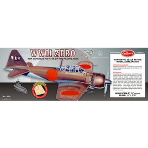 Guillow's WWII Zero Laser Cut Model Kit item number 404 LC