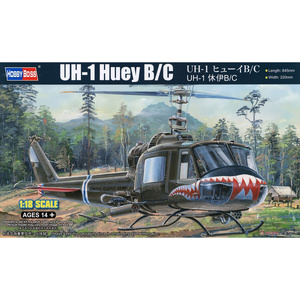 HobbyBoss 81807 Bell UH-1 Huey B/C 1/18 Scale Plastic Model Kit