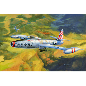 HobbyBoss F-84E Thunderjet 1:32 Scale Model Kit #HB83207