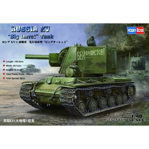 HobbyBoss Russia KV-1 Big Turret Tank 1/48 Model 84815