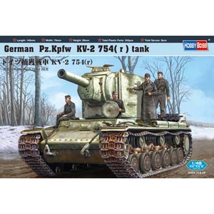 HobbyBoss 84819 German Pz.Kpfw KV-2 754(r) Tank 1/48 Scale Model
