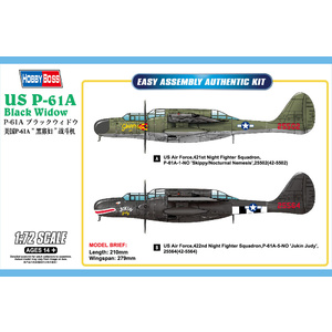HobbyBoss 87261 US P-61A Black Widow 1:72 Scale Model