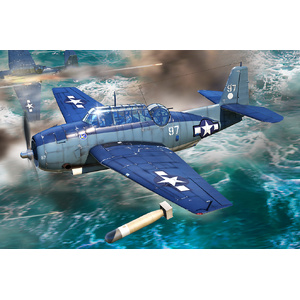 HobbyBoss 87275 TBF-1C Avenger Torpedo Attack Aircraft 1/72 Scale Plastic Model Kit