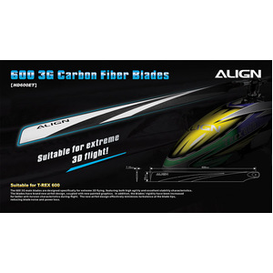 ALIGN TREX HD600ET 600mm Carbon Fiber Blades