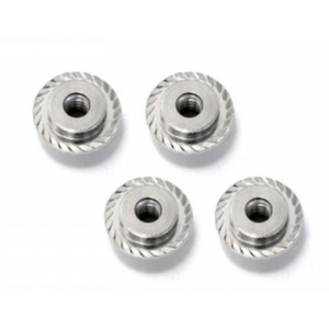 HPI Z671 FLANGED LOCK NUT M5X8MM (SILVER/x4) [M5 NUTS]