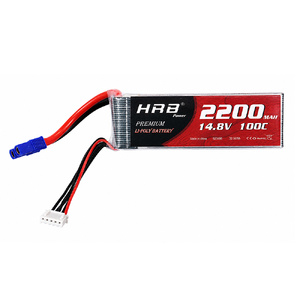 HRB 14.8V 4S 2200mAh 100C Soft Case LiPo Battery with EC3 Connector