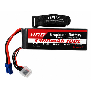 HRB 22.2V 6S 3300mAh 100C Soft Case LiPo Battery with EC5 Connector
