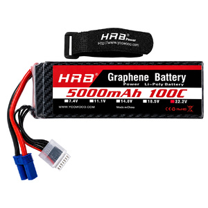 HRB 22.2V 6S 5000mAh 100C Soft Case LiPo Battery with EC5 Connector